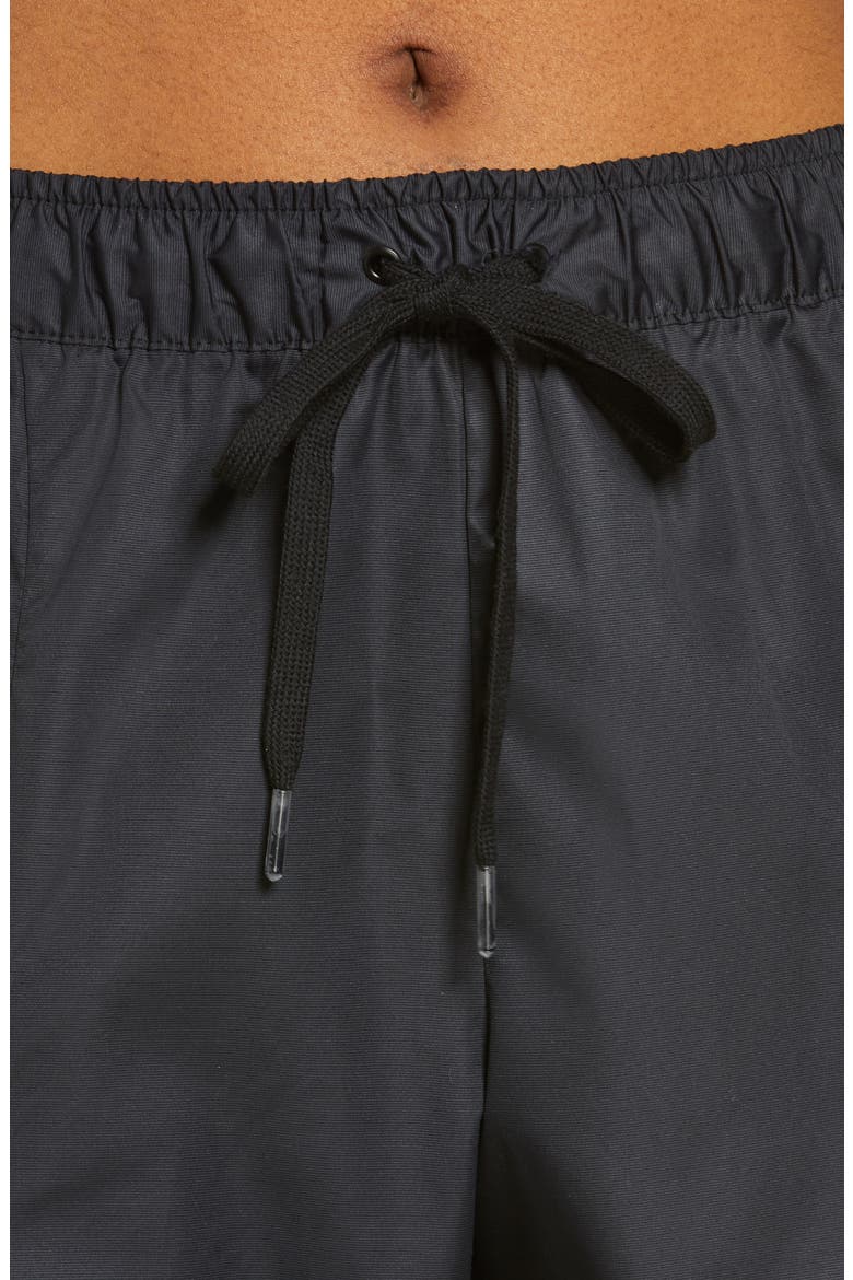 Swoosh Woven Pants, Alternate, color, BLACK/ WHITE