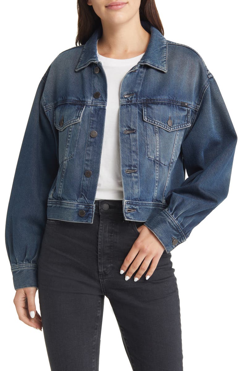 AG Mirah Denim Trucker Jacket, Main, color, King Street