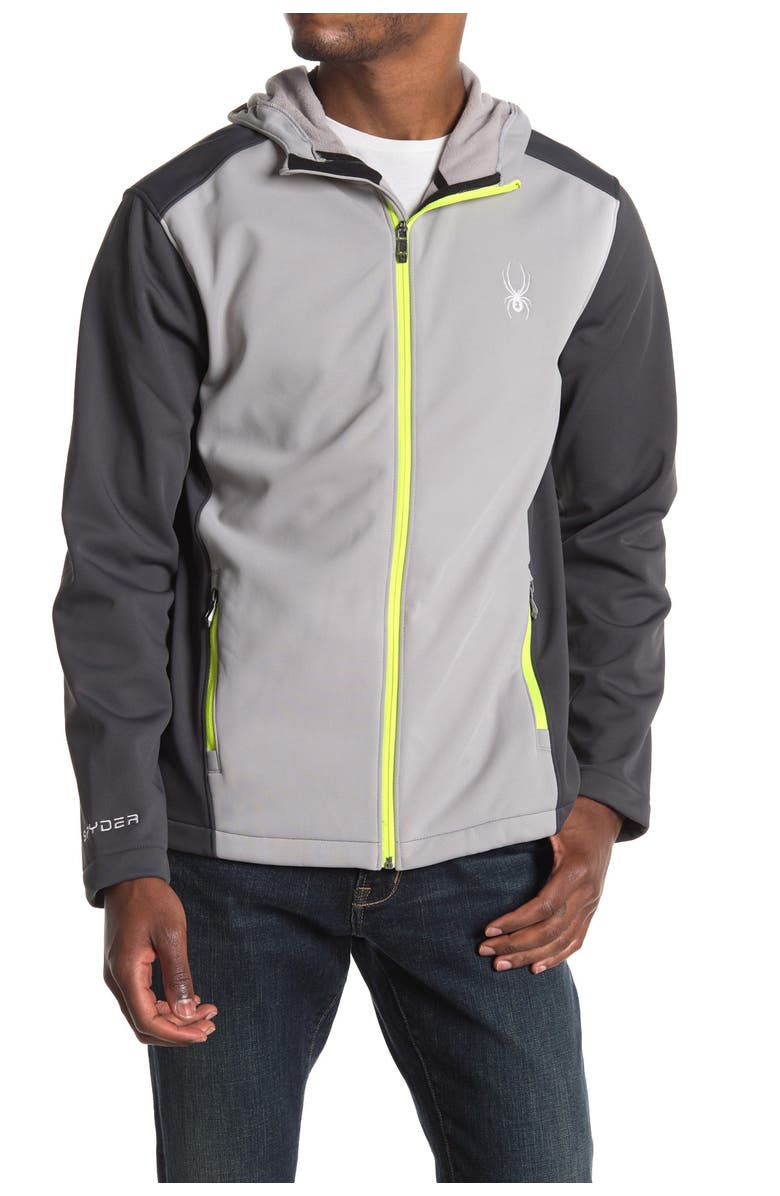 Spyder Hooded Soft Shell Jacket, Main, color, 