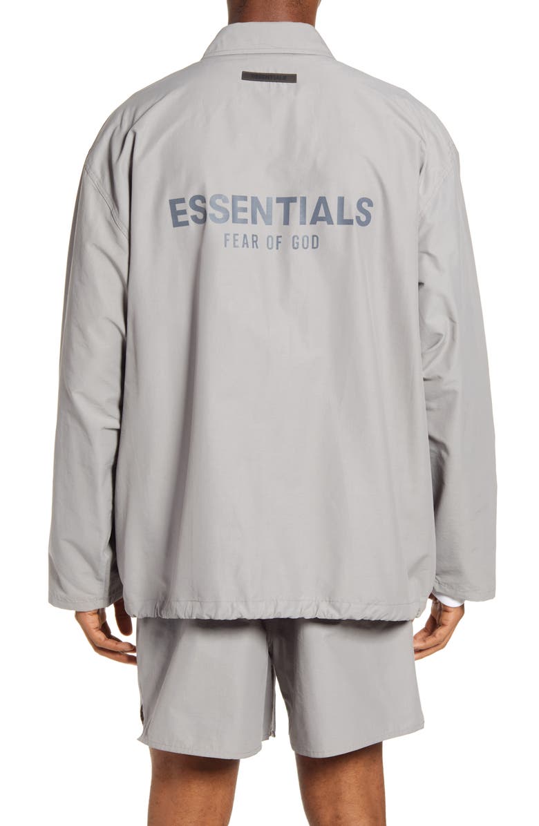 Fear of God Essentials Coach's Jacket, Alternate, color, 