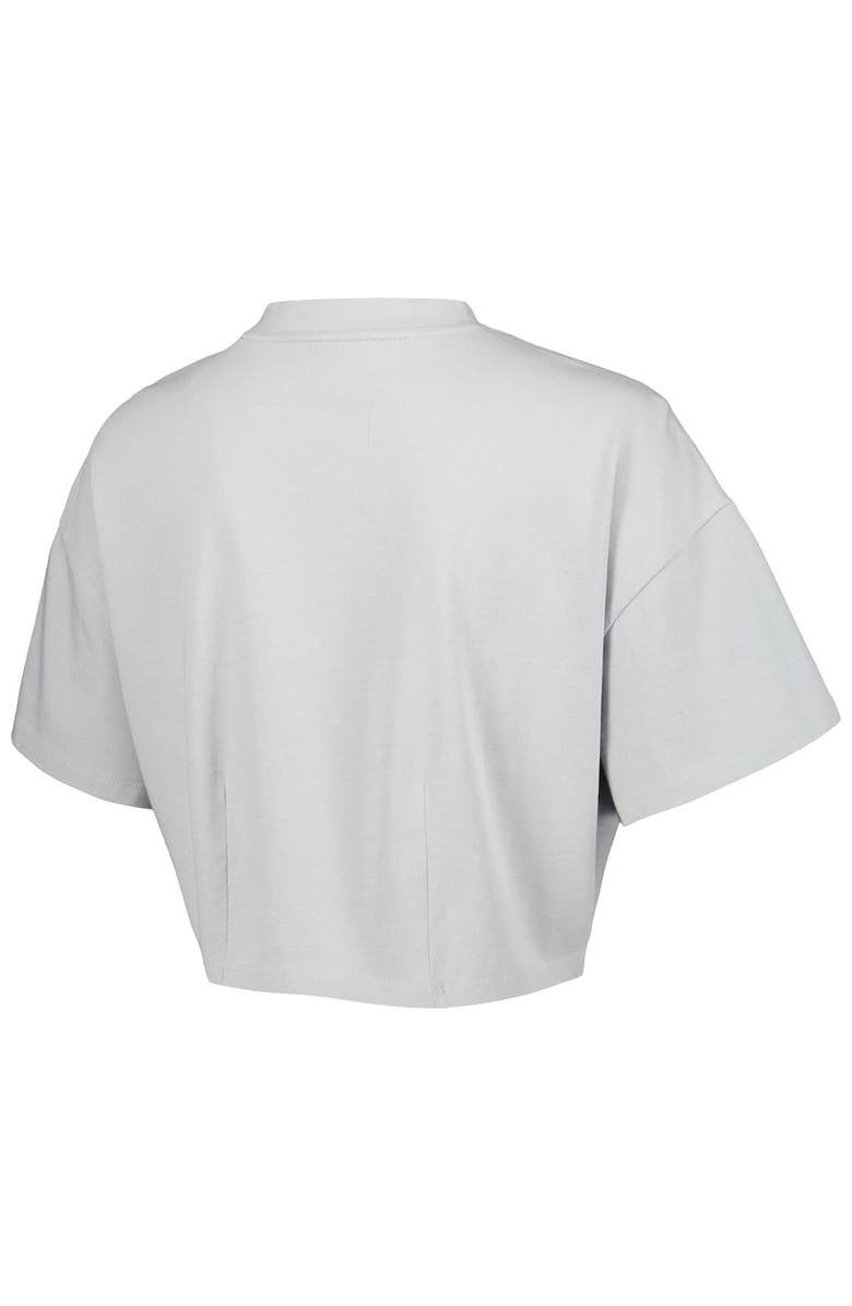 LUSSO Men's Lusso Gray Boston Celtics Nola Faded Tonal Cropped T-Shirt, Alternate, color, Gray