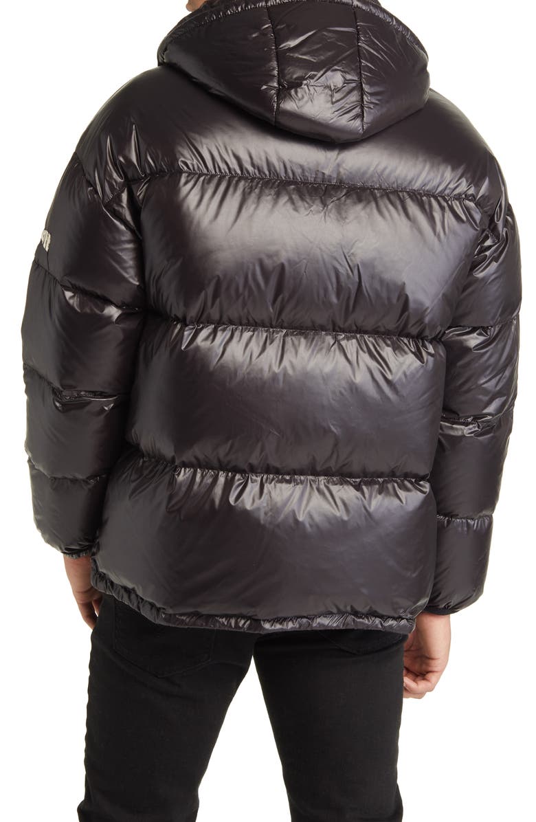Schott NYC Hooded Down Jacket, Alternate, color, 