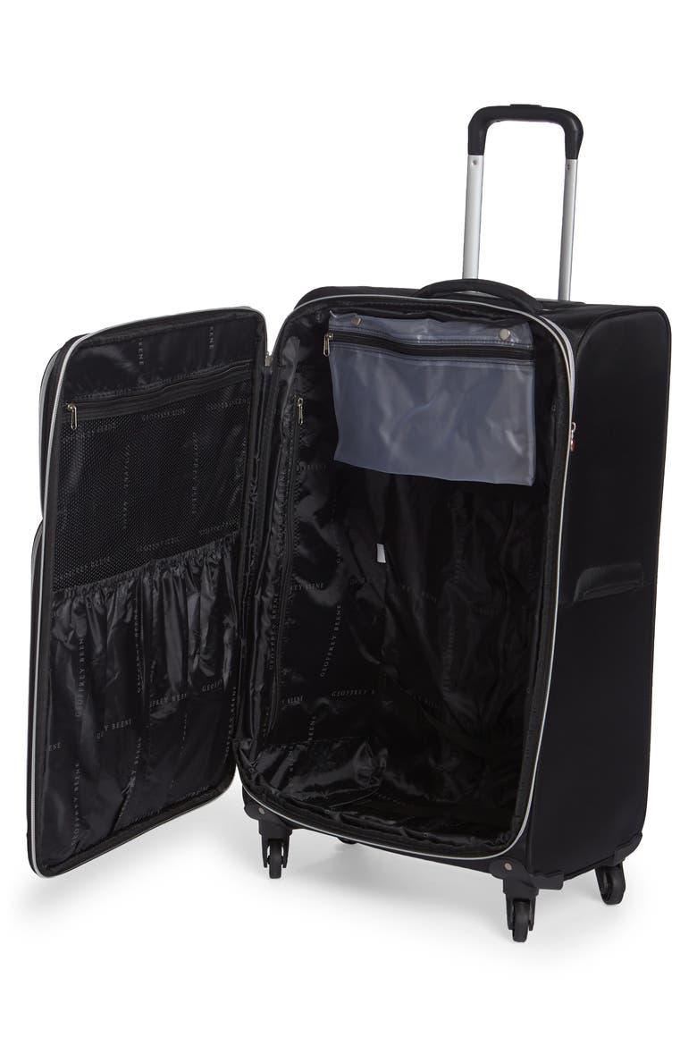 3-Piece Ultra Lightweight Wheeled Luggage Set, Alternate, color, BLACK