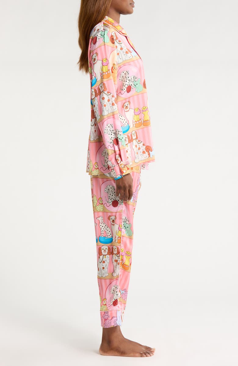 Karen Mabon Dog Collector Pajamas, Alternate, color, Pink