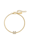 Electric Picks Initial Bracelet