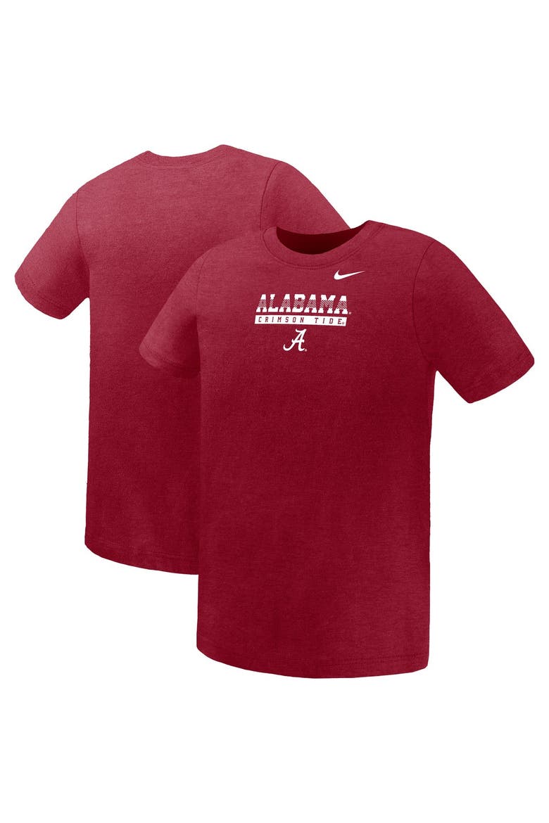 Preschool Nike Crimson Alabama Crimson Tide Name Bar Legend Dri-FIT T-Shirt, Main, color, Crimson