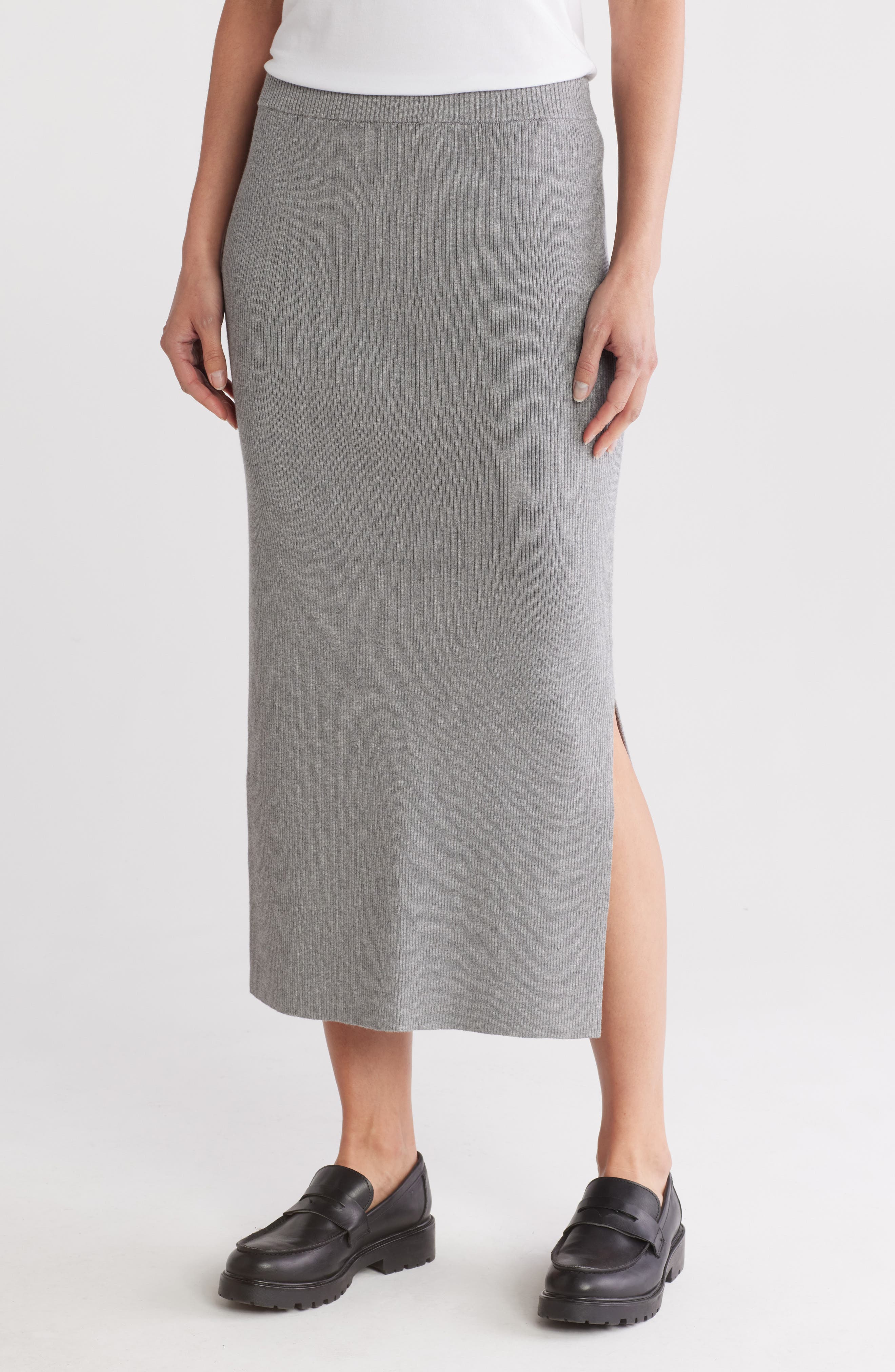 Rib Knit Tube Skirt