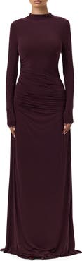 Naked Wardrobe Funnel Neck Long Sleeve Dress