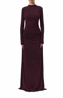 Naked Wardrobe Funnel Neck Long Sleeve Dress