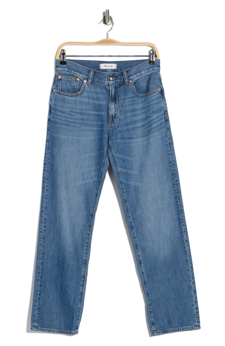 Madewell The Dean Easy Straight Leg Jeans, Main, color, Birkdale Wash