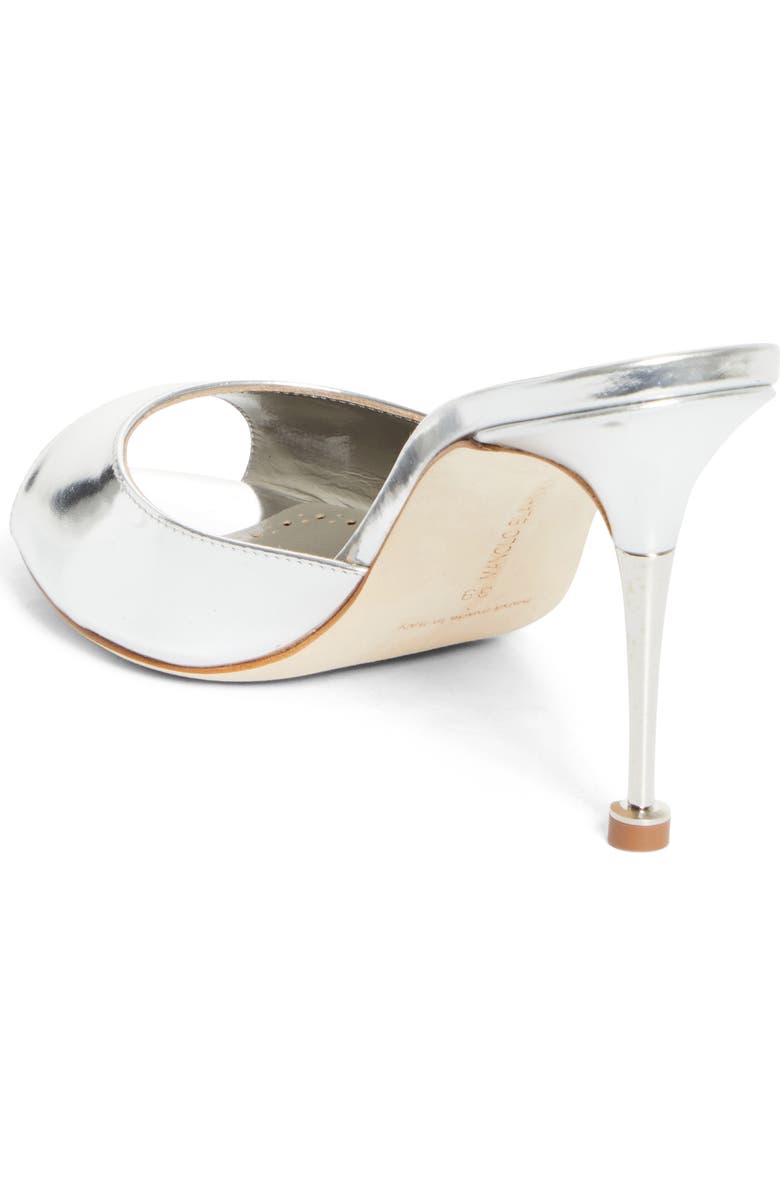 Manolo Blahnik Astucla Sandal, Alternate, color, Silver
