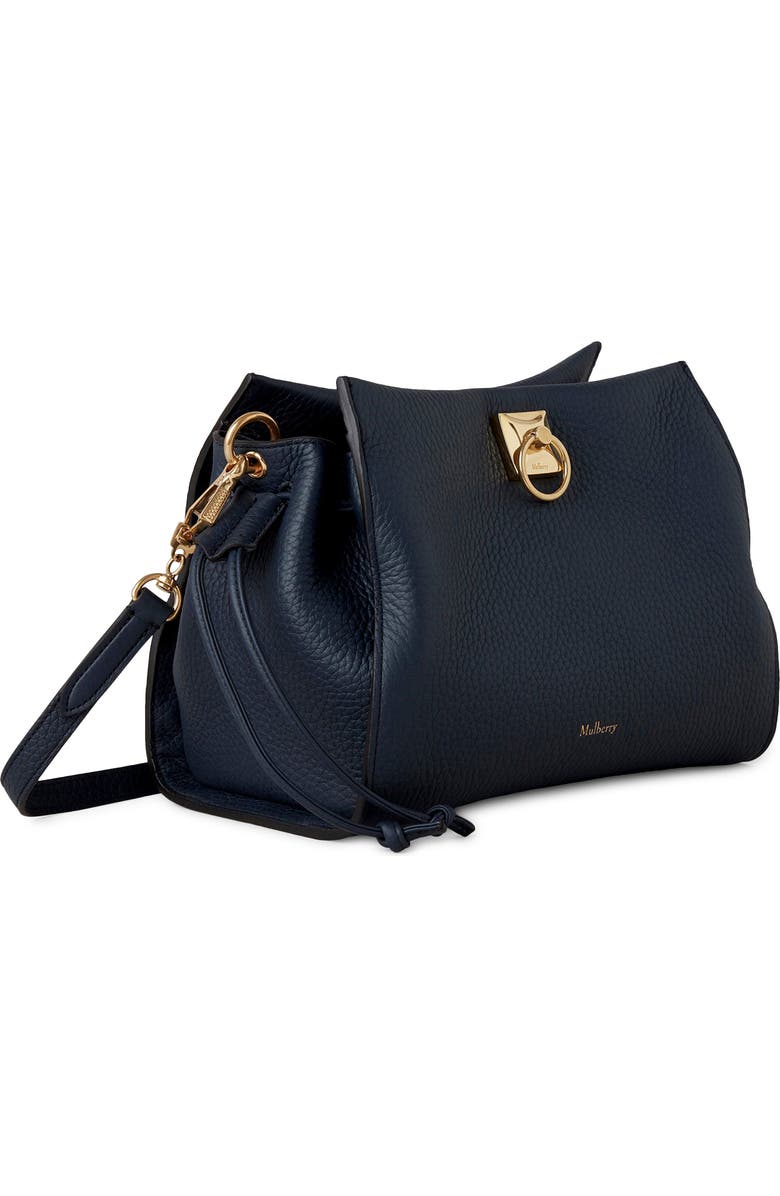 Mulberry Small Iris Leather Top Handle Bag, Alternate, color, Night Sky