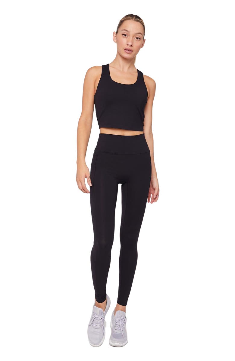 Rebody Active Juno Cloudlux Longline Bra, Main, color, Metropolis Black