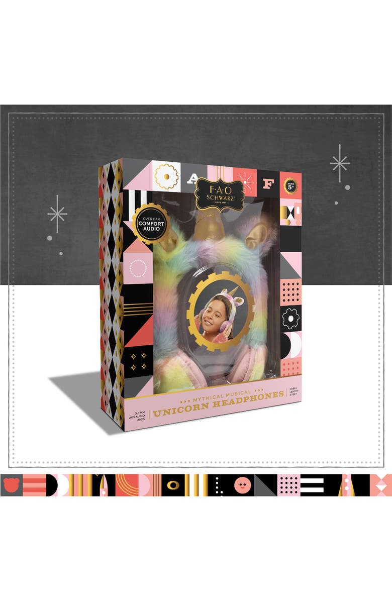 FAO Schwarz Plush Covered Headphones, Alternate, color,