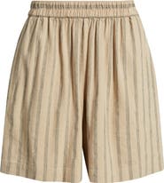 Nordstrom Pull-On Linen Blend Shorts