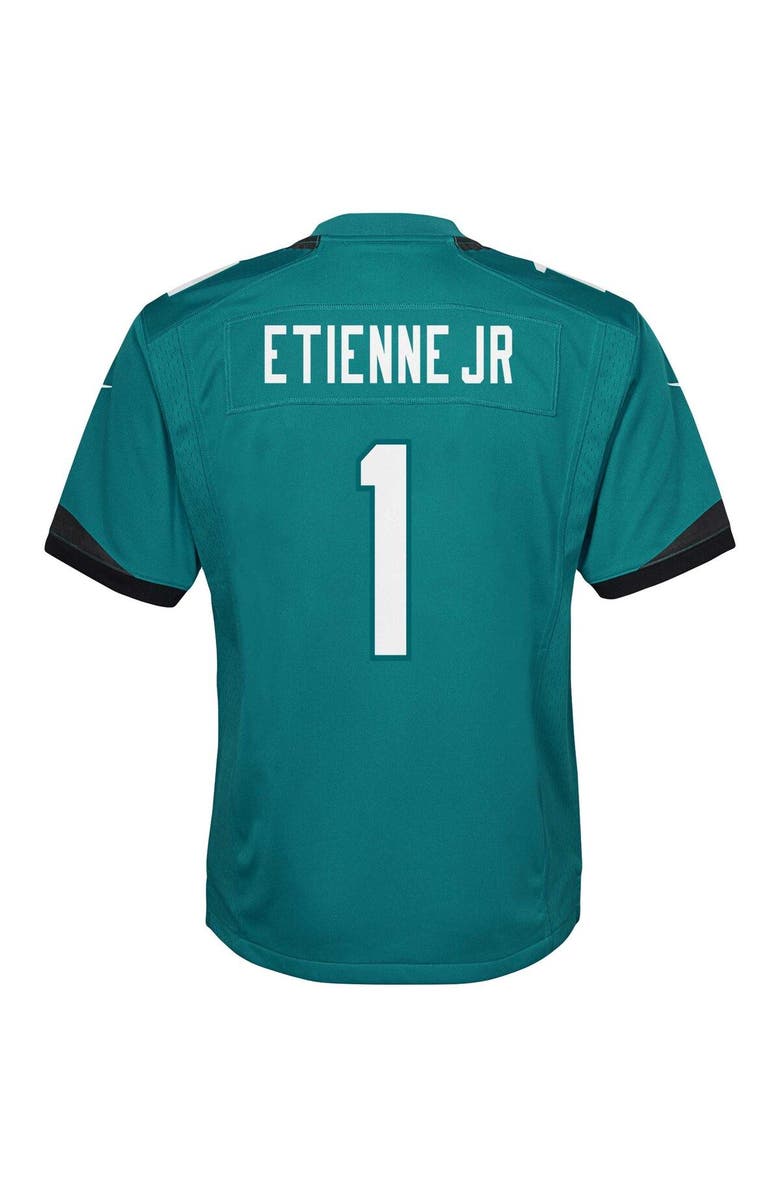 Nike Youth Nike Travis Etienne Teal Jacksonville Jaguars Game Jersey, Alternate, color, Teal