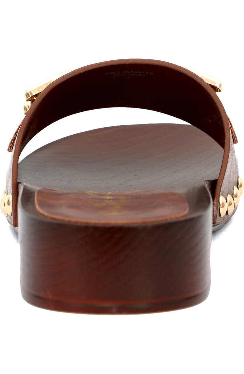 Seven7 <p>Karma Faux Leather Slide Sandal (Women)</p>, Alternate, color, Brown