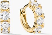 MEJURI Lab Grown Sapphire Huggie Earrings