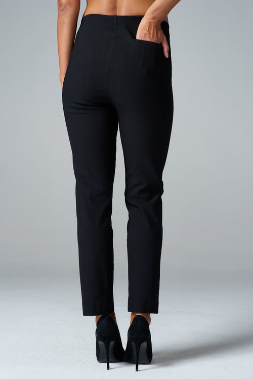 Franne Golde Slim Ankle Stretch Magic Pant In Black