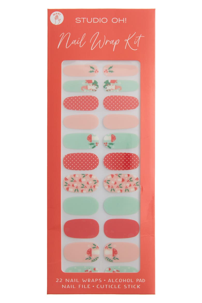 Merry Mushrooms Nail Wrap Kit, Main, color, NO COLOR