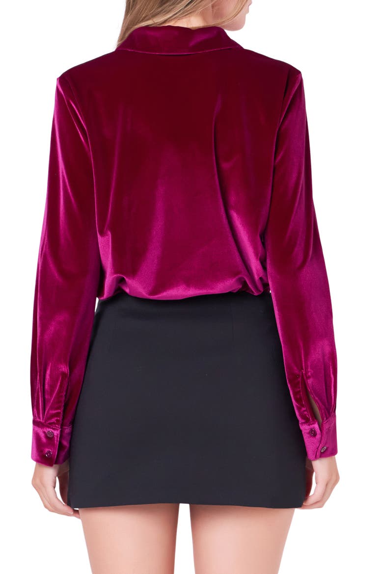 Velvet Shirt, Alternate, color, BERRY