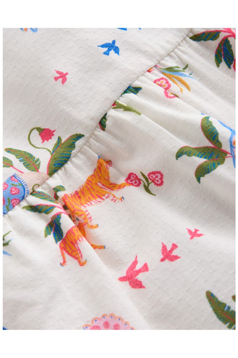 Cotton Babydoll Top & Bloomers Set, Alternate, color, IVORY SMALL TROPICAL ANIMALS