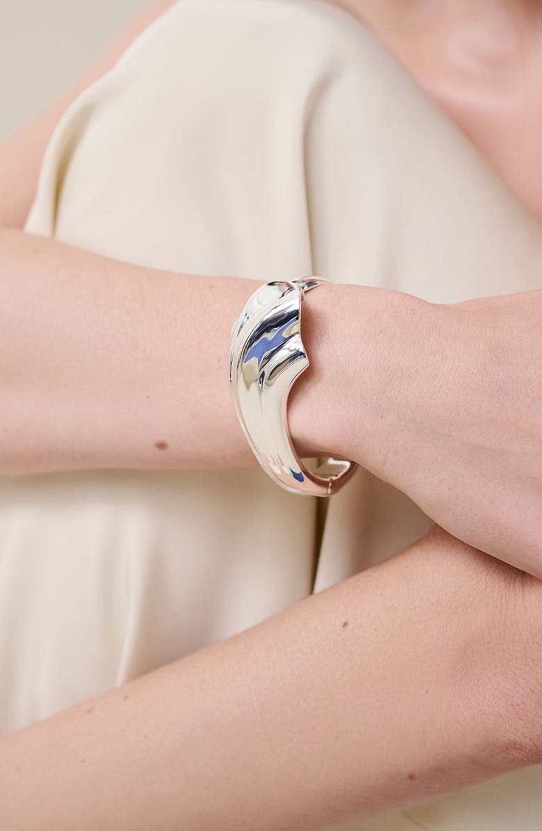 JENNY BIRD Lydia Cuff Bracelet, Alternate, color, High Polish Silver