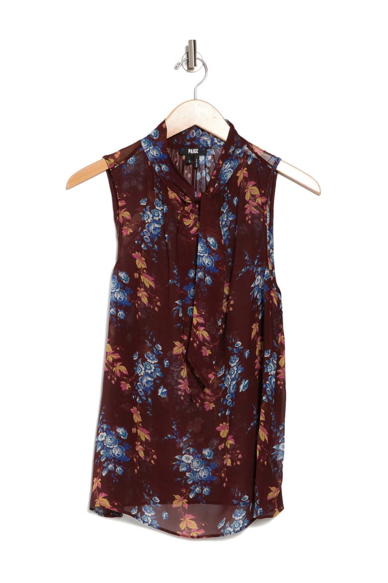 Myra Sleeveless Floral Print Top, Alternate, color, CHRYWDMLT