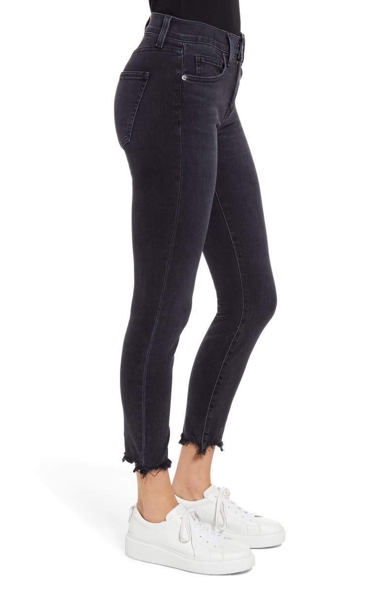 Veronica Beard Women's Emma Frayed Skinny Jeans, Alternate, color, Washed Onyx