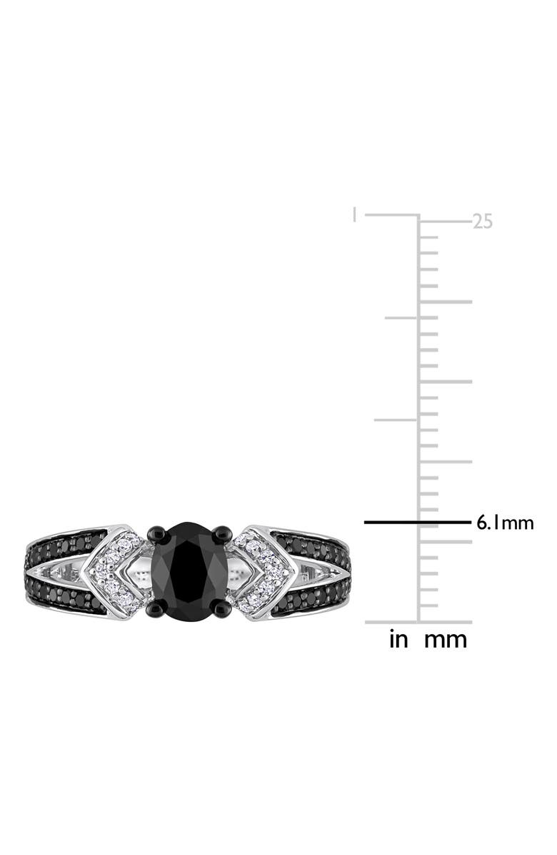 DELMAR Black & White Diamond Ring, Alternate, color, Black