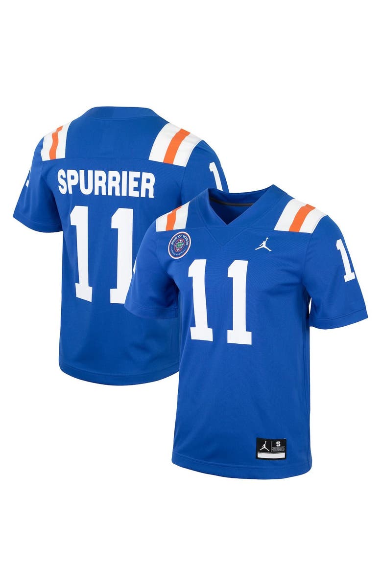 Jordan Brand Men's Jordan Brand Steve Spurrier Royal Florida Gators Alternate Ring of Honor Replica Jersey, Main, color, 