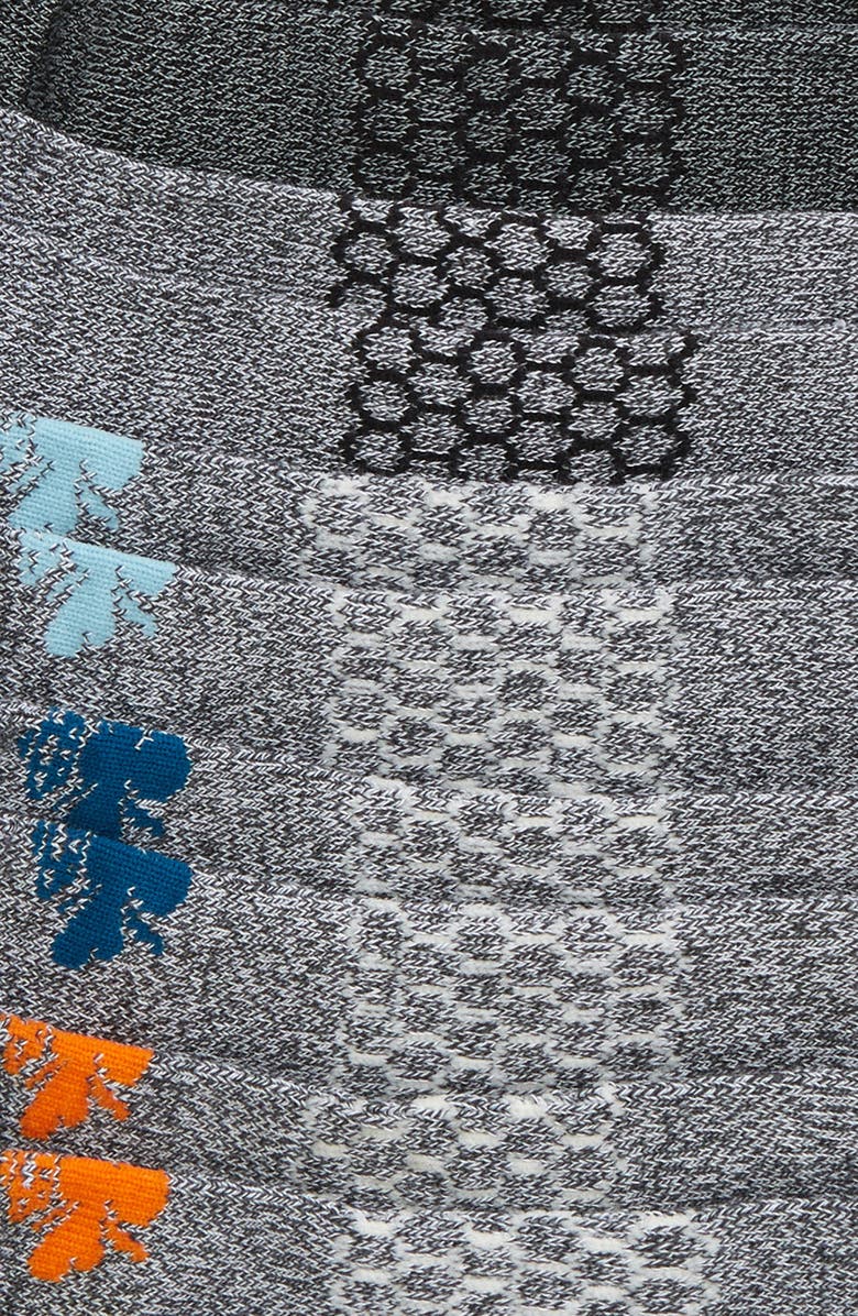 Bombas Assorted 6-Pack Stripe Ankle Socks, Alternate, color, 