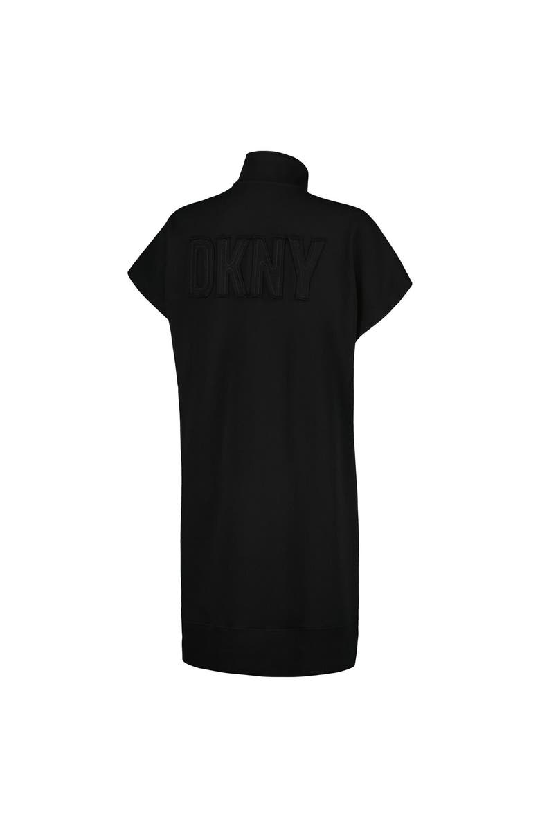 DKNY SPORT Women's DKNY Sport Black Chicago White Sox Emily Quarter-Zip Sneaker Dress, Alternate, color, Black