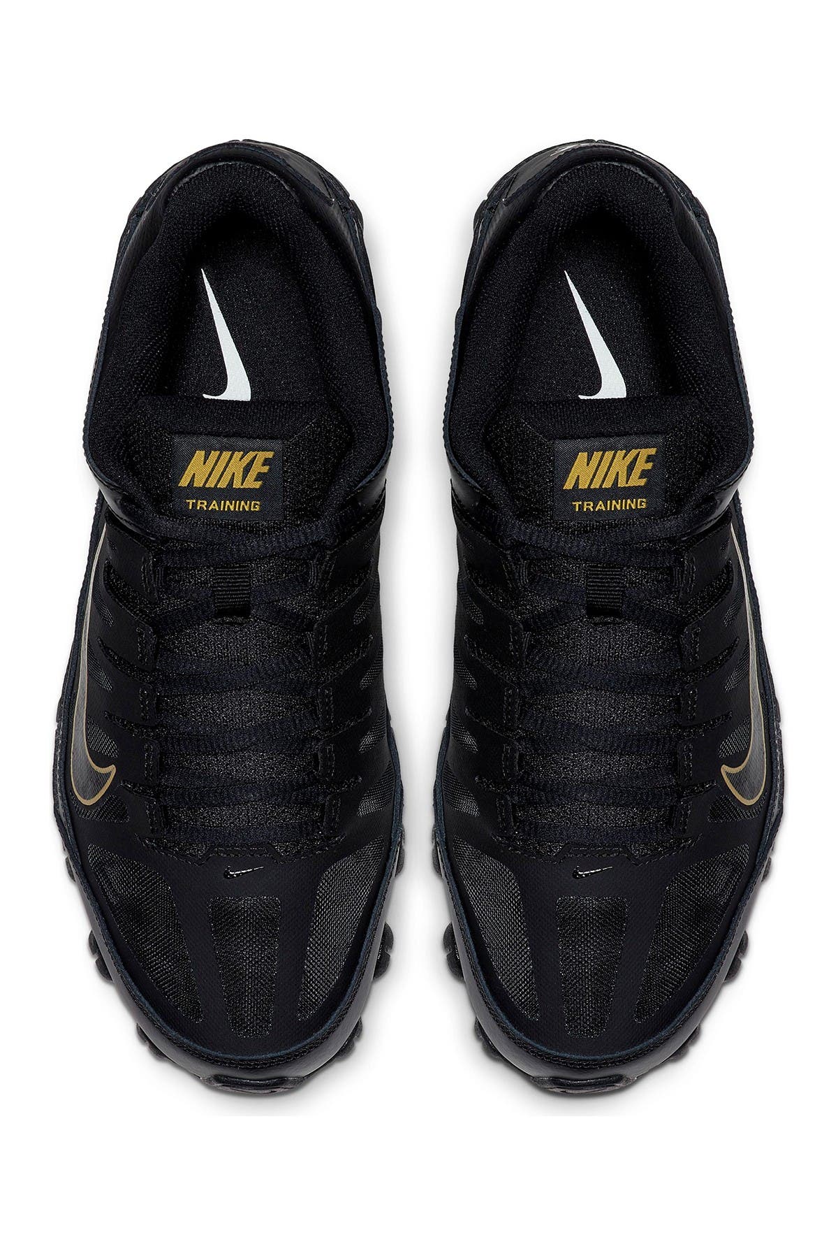 Nike Reax 8 Training Mesh Sneaker, Alternate, color, Black/ Metallic Gold
