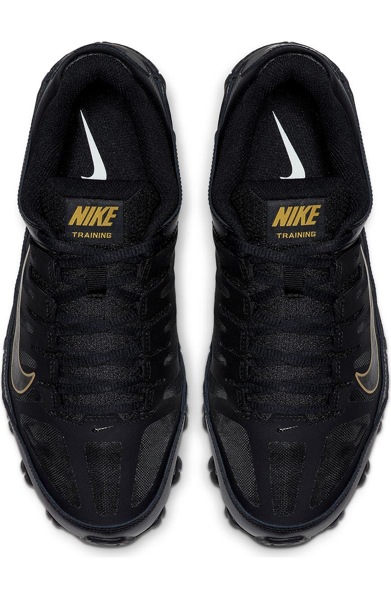 Nike Reax 8 Training Mesh Sneaker, Alternate, color, Black/ Metallic Gold
