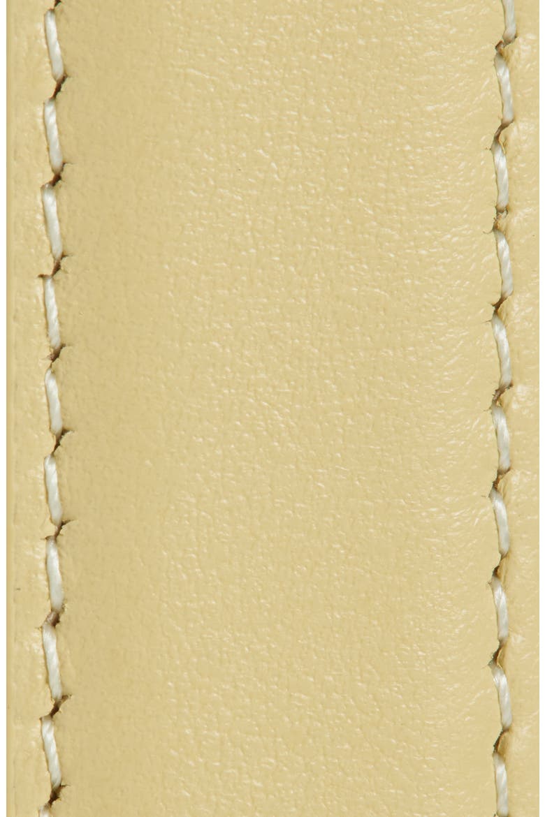 Stitched Leather Belt, Alternate, color, BUTTER