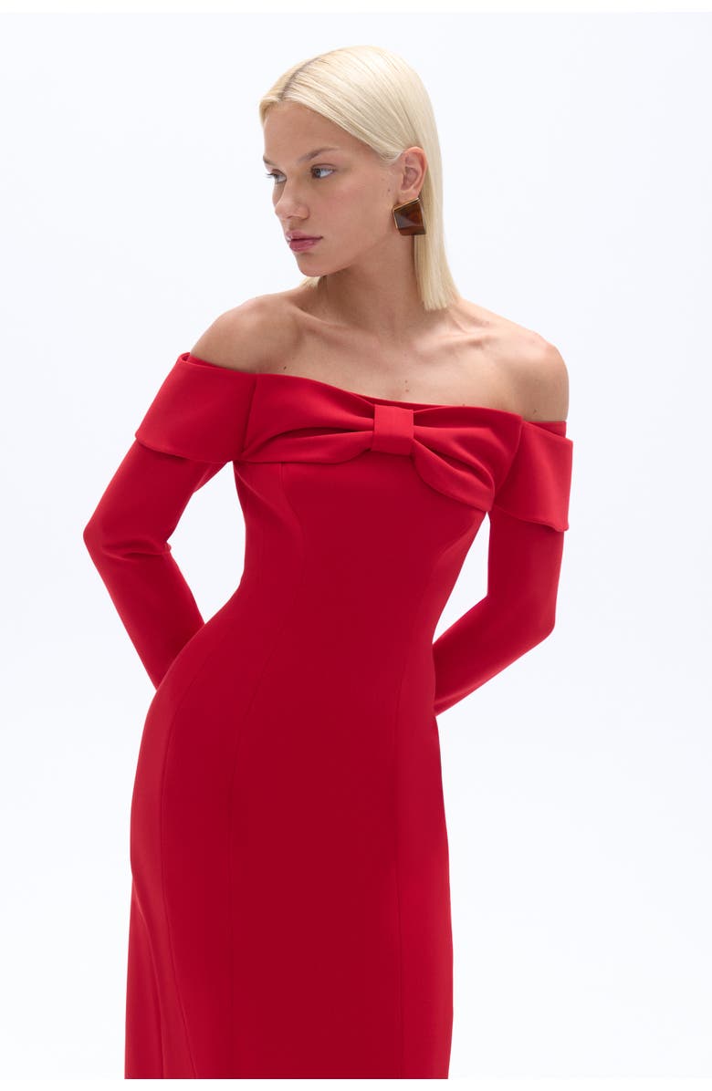 Nocturne Bow Maxi Dress, Alternate, color,