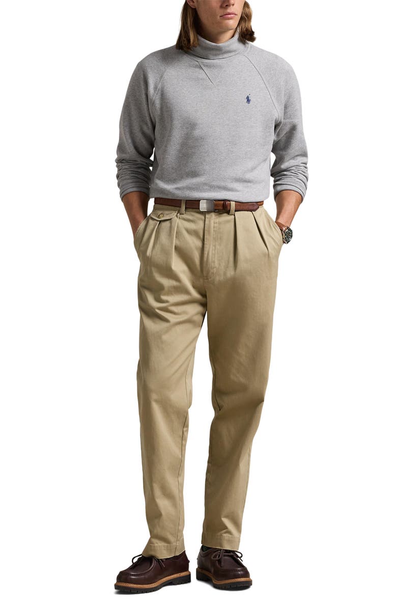 Polo Ralph Lauren RL Fleece Turtleneck Sweatshirt, Alternate, color, Andover Heather