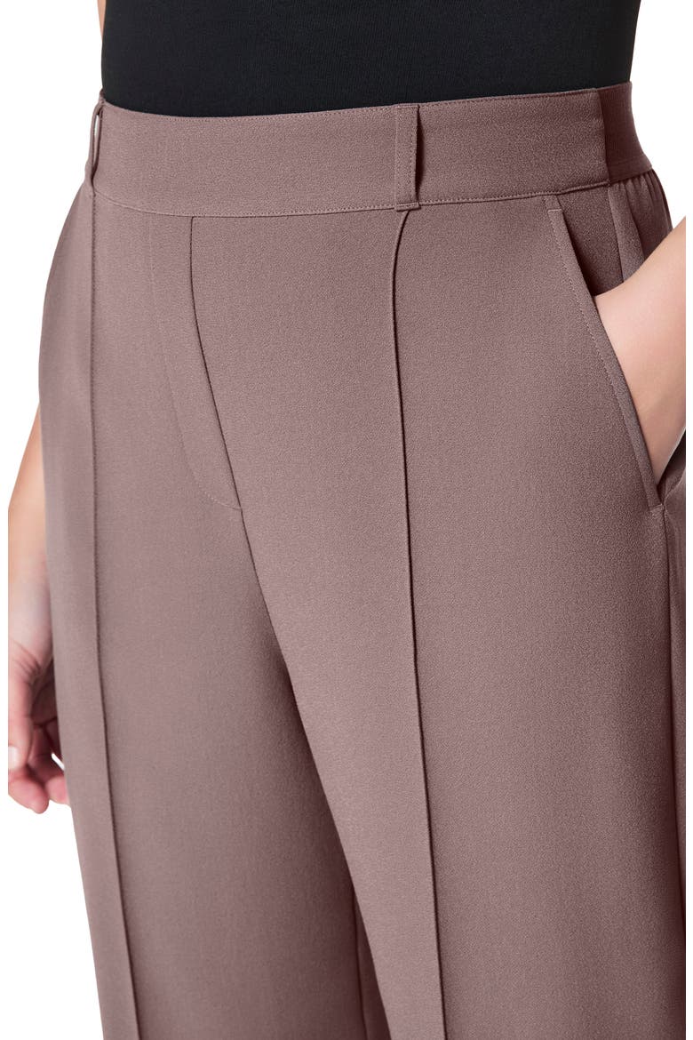 Crepe Straight Leg Pants, Alternate, color, SMOKE