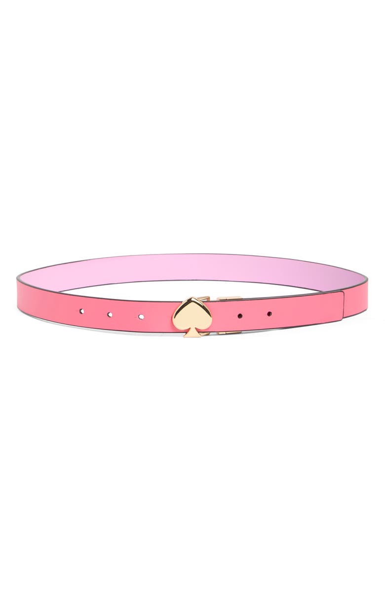 Kate Spade New York 25mm reversible spade leather belt, Alternate, color,