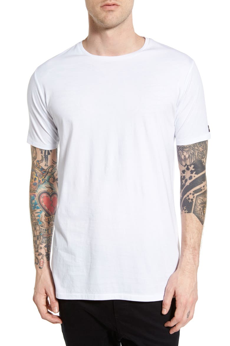 Flintlock Longline T-Shirt, Main, color, WHITE