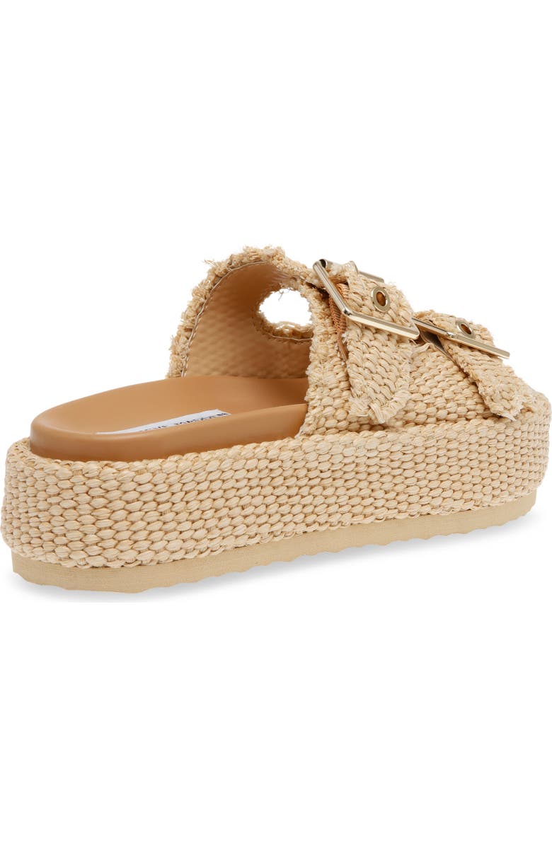 Steve Madden Karrigan Raffia Platform Slide Sandal, Alternate, color,