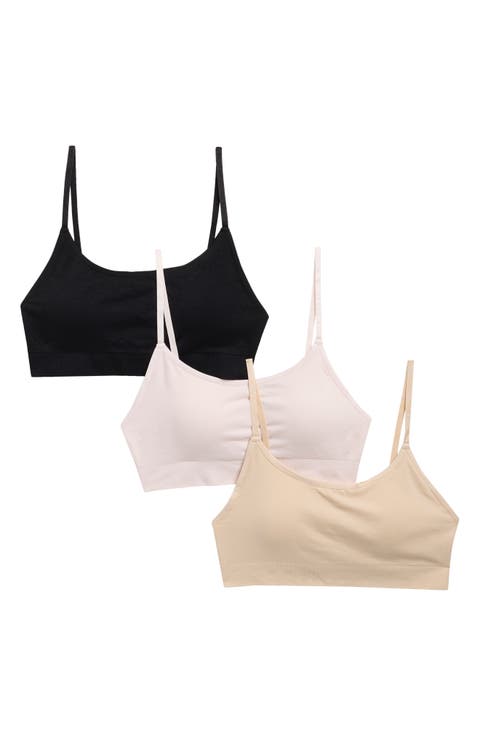 Everyday 3-Pack Assorted Scoop Neck Bralettes