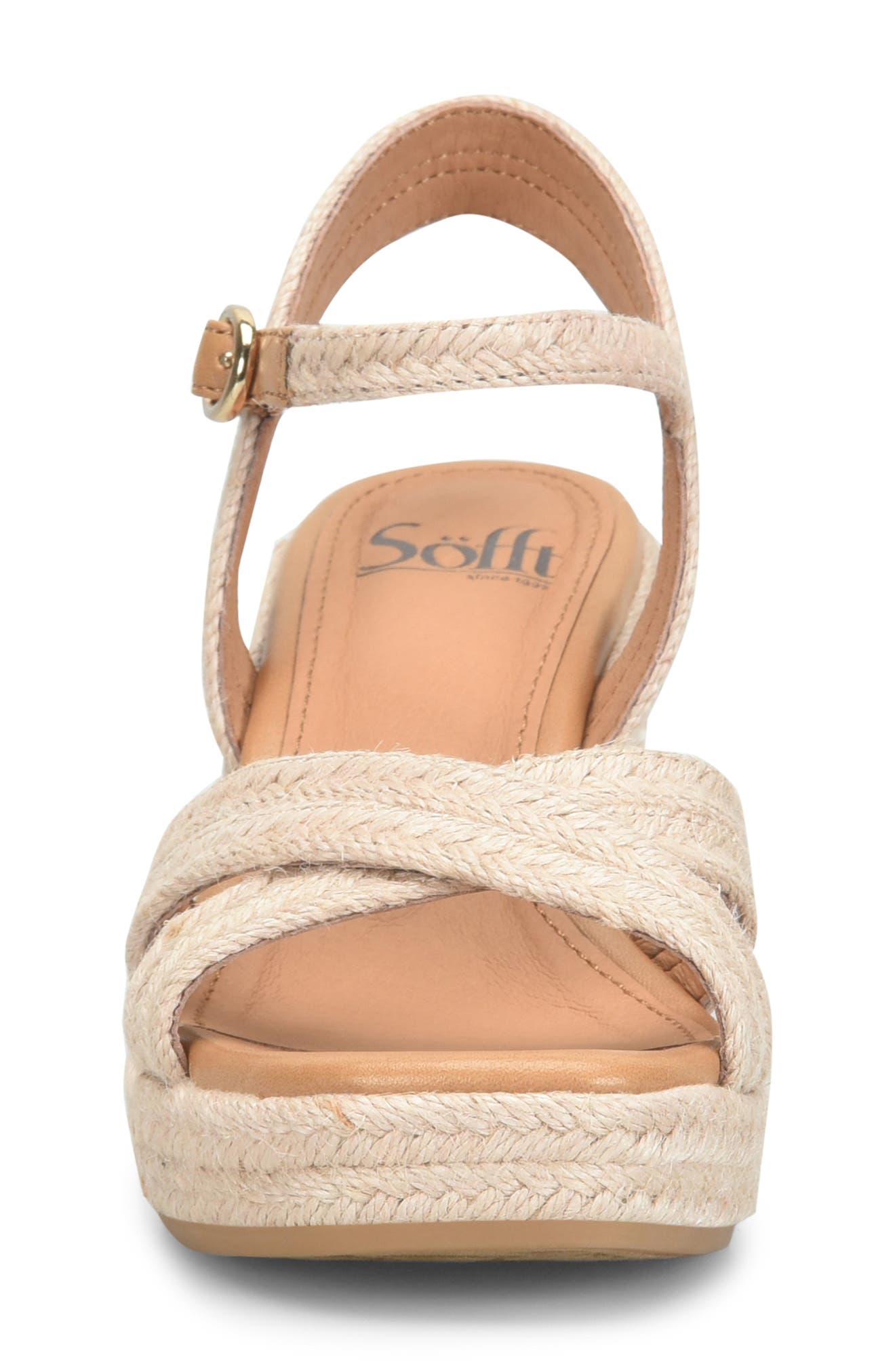 Newbury Espadrille Ankle Strap Platform Wedge Sandal, Alternate, color, NATURAL