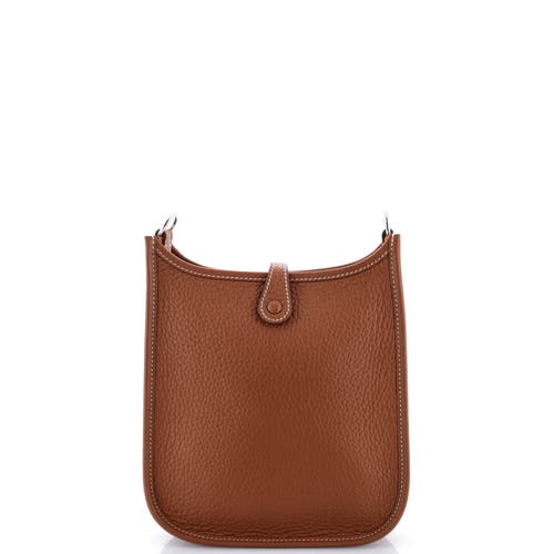Pre-owned Hermes  Hermes Evelyne Bag Gen Iii Clemence Tpm In Brown