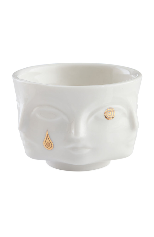 Jonathan Adler Gilded Muse Votive Holder In White