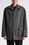 Rick Owens Tower Cotton Canvas Mac Coat