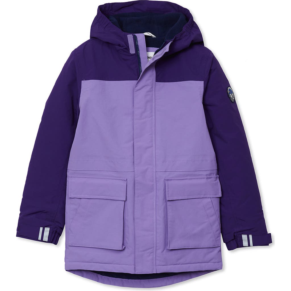 Lands' End Kids Squall Waterproof Insulated Winter Parka In Purple