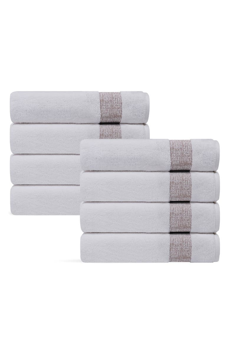 DePera Pera 8-Piece Turkish Cotton Hand Towels, Main, color, 