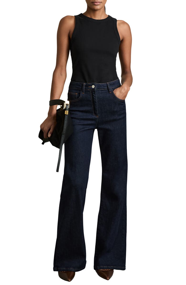 Reiss Betty Tank, Alternate, color, Black